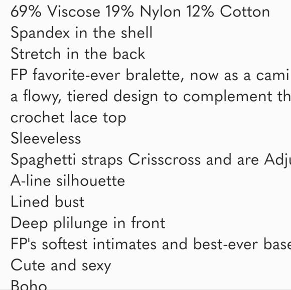 New Free People White lace top Adella - Picture 6 of 9